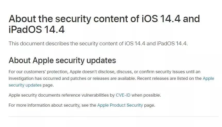  iOS 14.4 正式版更新，修复多个漏洞，建议更新！ (图2)