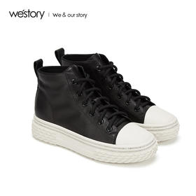 westory商场同款秋冬百搭运动休闲女平底潮鞋两色 W29DF80571