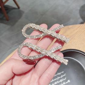 【韩版水钻水晶锆石创意鸭夹刘海碎发发卡】侧边夹ins简约发饰女发夹