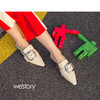 westory商场同款春夏包头拖鞋扣带尖头皮面女鞋拖鞋W281J50581 商品缩略图1