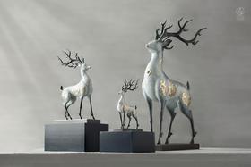 东方神鹿•雕塑（中）