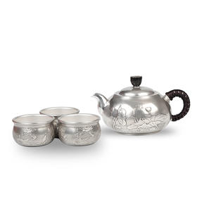 莲花荷趣壶三杯套装