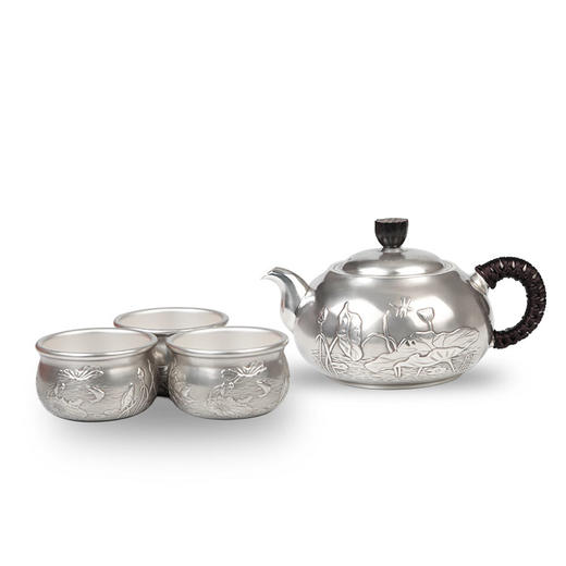 莲花荷趣壶三杯套装 商品图0