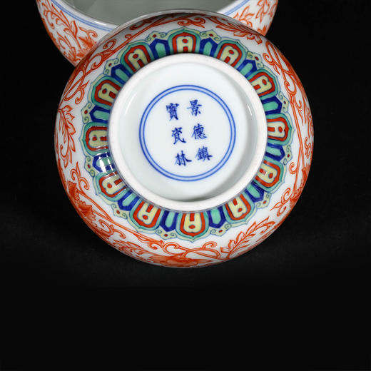 斗彩矾红花团锦簇主人杯 商品图4