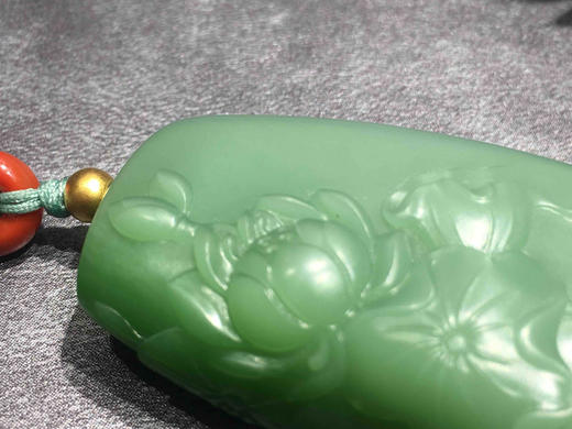 【御珠宫坊·传承系列】碧玉花鱼牌 商品图3