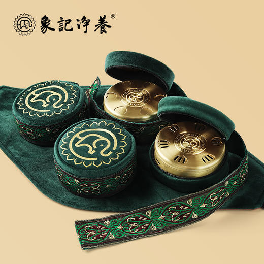 分销【腰腹四联】艾灸盒/套装--54柱艾柱+铜盒+布套+穴位图/无烟艾灸套装/随身灸 商品图7