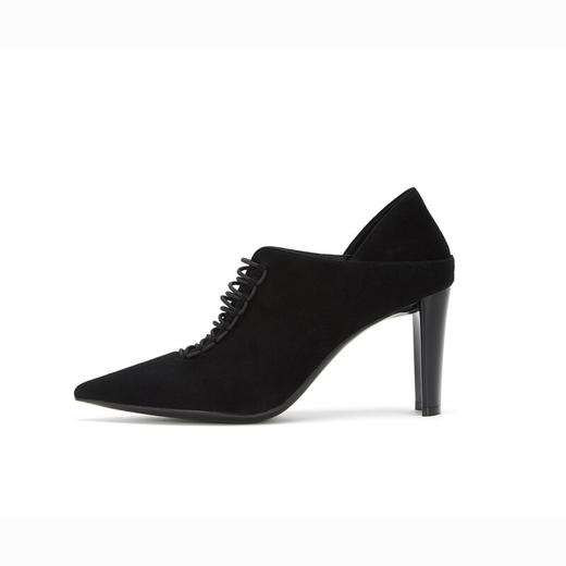 westory商场专柜同款时尚休闲两穿懒人鞋粗跟尖头深口休闲单鞋女W283M70581 商品图1