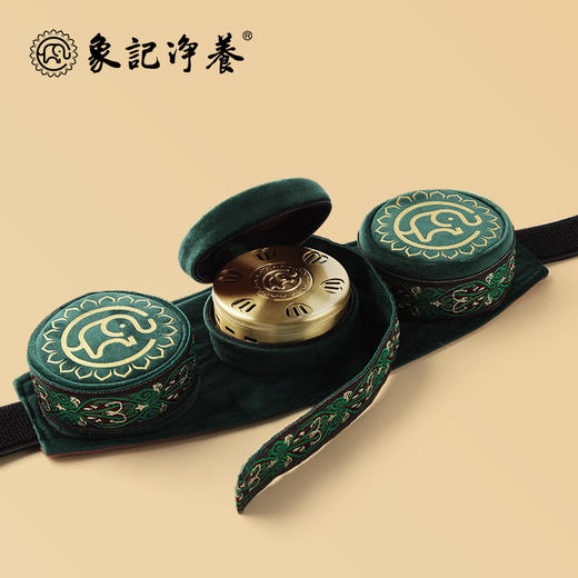分销【腰腹三联】艾灸盒/套装--54柱艾柱+铜盒+布套+穴位图/无烟艾灸套装/随身灸 商品图7