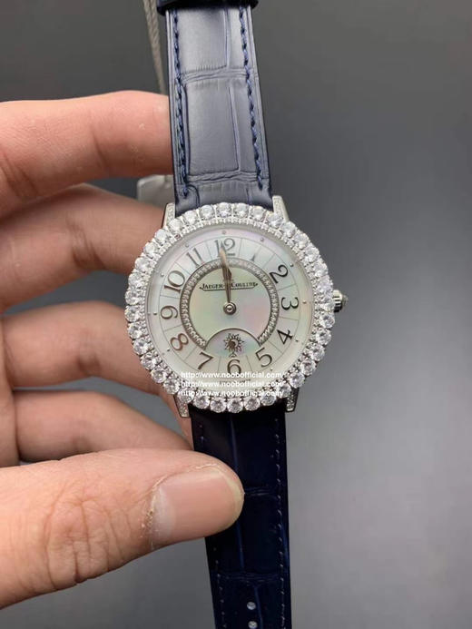 ZF积jia约会系列Q3523570腕表，尺寸36X9.8mm，共镶有186颗施华洛世奇美钻，女士腕表，皮表带，透底，自动机械机芯 商品图14