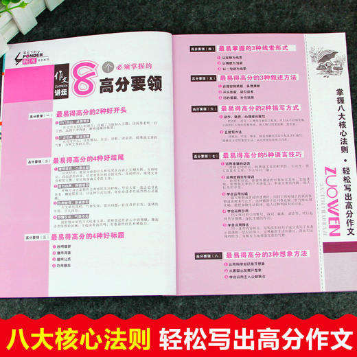 小学生作文大全小学通用三四五六年级分类满分作文书3-6年级辅导大全人教版好词好句好段大全老师推荐素材写作技巧书籍五感法3 商品图1