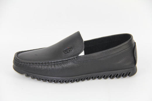 豪行2019春季新品19150902牛皮软底纯色商务休闲皮鞋单鞋男鞋正品 商品图1