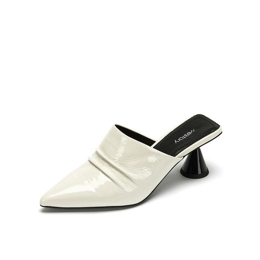 westory春夏新款拖鞋女尖头穆勒鞋潮流中跟鞋子女W281J50781 商品图1