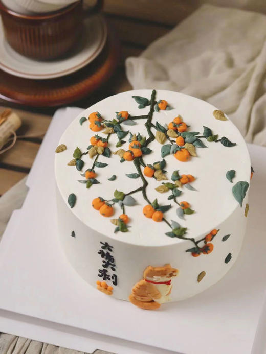 狮子家-手绘猫咪 大橘大利生日蛋糕 纪念日蛋糕 聚会 仪式感必备 商品图1