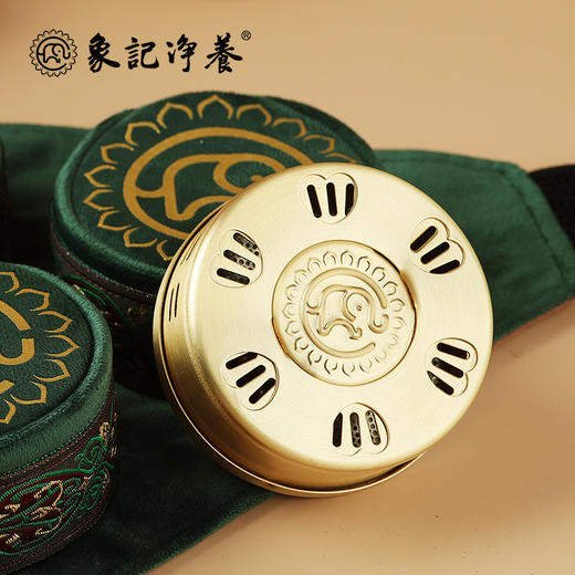 分销【腰腹四联】艾灸盒/套装--54柱艾柱+铜盒+布套+穴位图/无烟艾灸套装/随身灸 商品图9