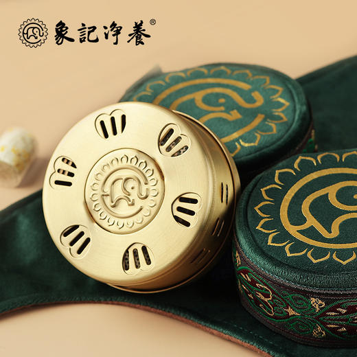 分销【颈部二联】艾灸盒/套装--54柱艾柱+铜盒+布套+穴位图/无烟艾灸套装/随身灸 商品图3