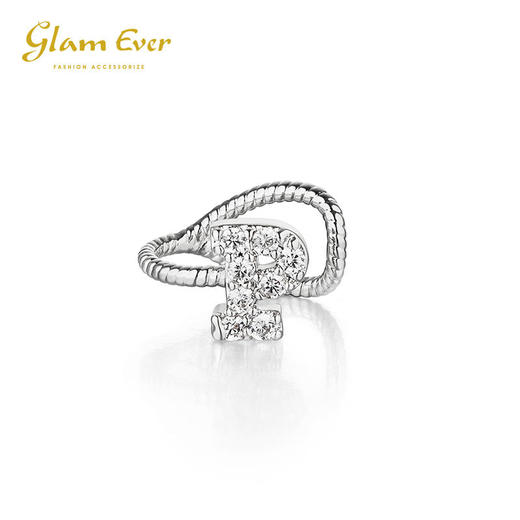 【已下架】积分换购 | GlamEver 全钻字母耳骨夹无耳洞耳饰1个.潮快闪 [福利品] 商品图4