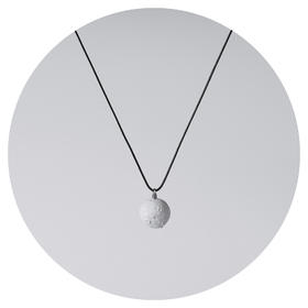 农造 硅藻土发光月球项链