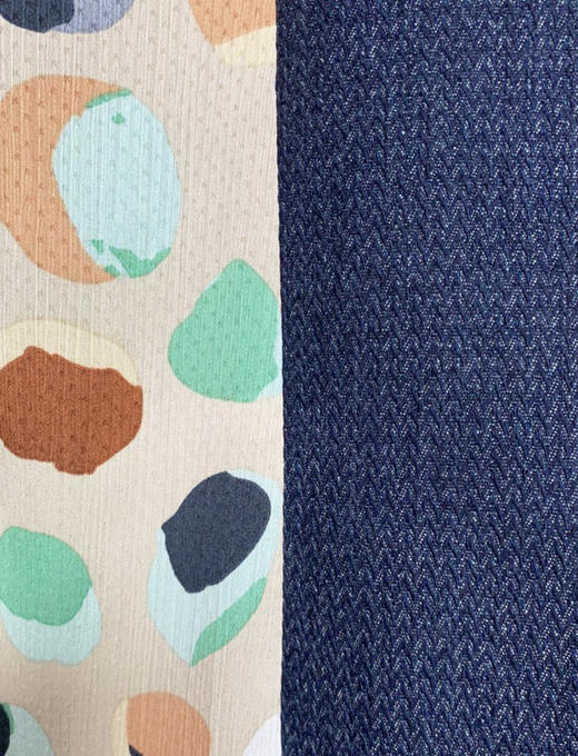 TYNVIE 灯笼袖拼接中长大衣 - 蓝色 商品图5