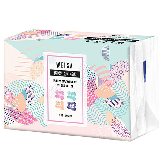 WEISA薇洒绵柔抽纸纸巾6包/提 商品图2