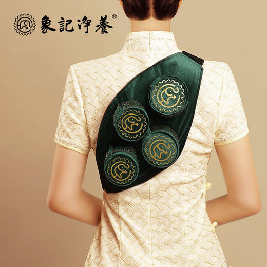 分销【腰腹四联】艾灸盒/套装--54柱艾柱+铜盒+布套+穴位图/无烟艾灸套装/随身灸 商品图12