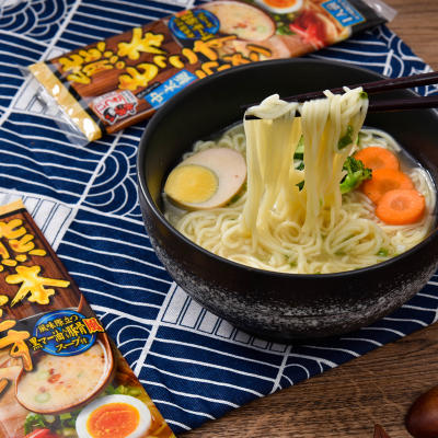 日本进口豚骨拉面条五木熊本黑麻油味拉面非油炸 104g（014370） 商品图1