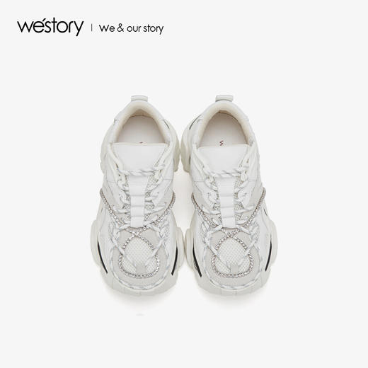 westory商场同款网红休闲运动鞋女舒适潮酷小白鞋W29CM70421 商品图1