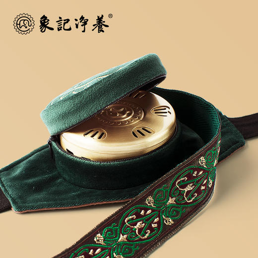 分销【通用单联】艾灸盒/套装--54柱艾柱+铜盒+布套+穴位图/无烟艾灸套装/随身灸 商品图1