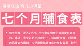 7个月宝宝辅食表