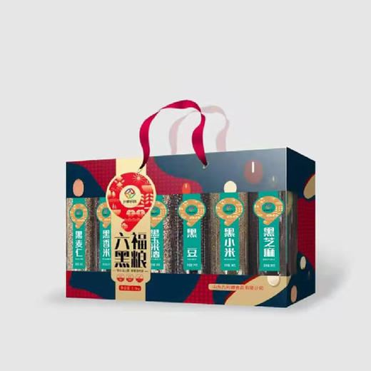 健康杂粮 九间棚 六福黑粮 黑小米黑玉米渣黑心香米黑芝麻黑麦仁黑豆 商品图0