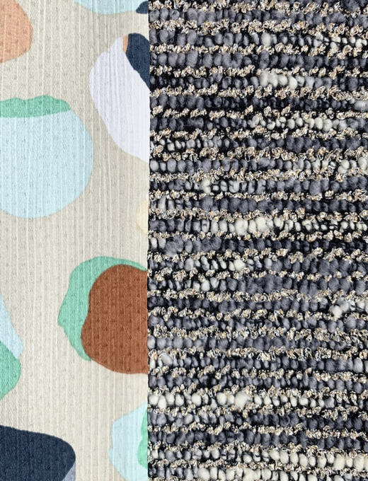 TYNVIE 灯笼袖拼接中长大衣 - 灰色 商品图5