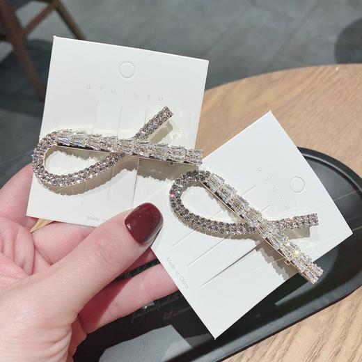 【韩版水钻水晶锆石创意鸭夹刘海碎发发卡】侧边夹ins简约发饰女发夹 商品图2