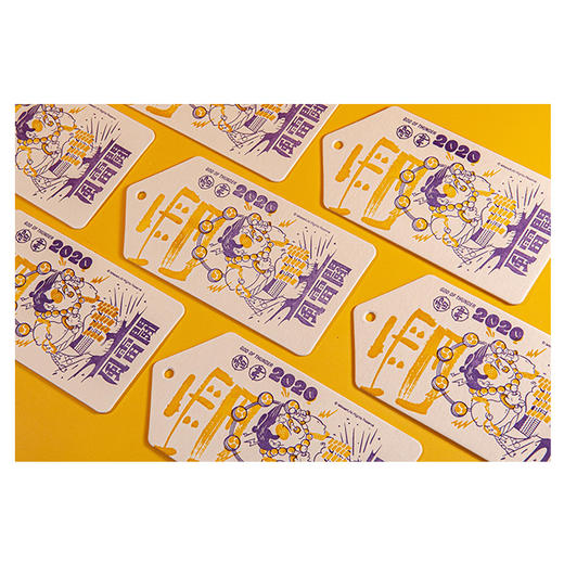 野鹤iehooART「OMG百神」手工凸版香片 商品图4