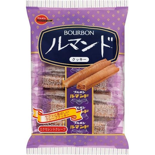 日本进口 Bourbon波路梦可可奶油味曲奇饼干棒零食 88g（12根）（335855） 商品图0