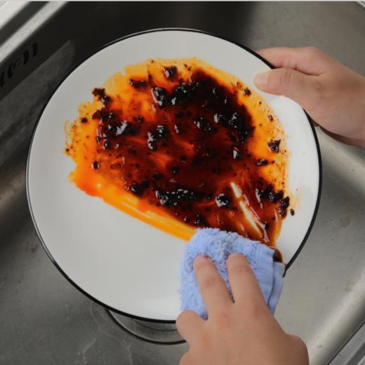 【洗碗不用洗洁精】蔓妮仙卡木纤维小方巾洗碗巾/刷碗布/百洁布，不沾油不掉毛，无需洗洁精，懒人神器（10条/包） 商品图2