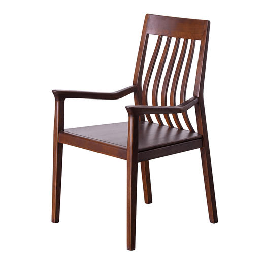 【现代实木风-NJT4204C03书椅】现代实木/ 现代简约/书房/北美黑胡桃/实木书椅 商品图4