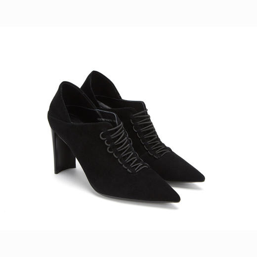 westory商场专柜同款时尚休闲两穿懒人鞋粗跟尖头深口休闲单鞋女W283M70581 商品图2