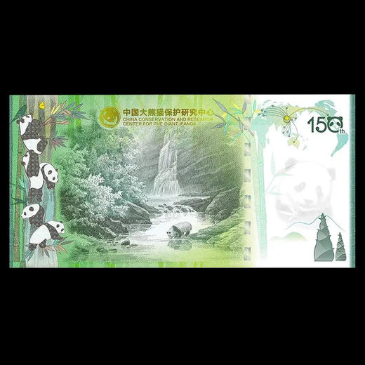 大熊猫走向世界150周年纪念券 双连体封装版 成都印钞发行 商品图8