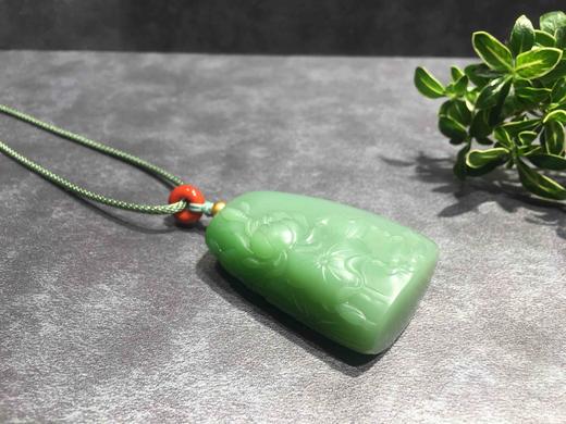 【御珠宫坊·传承系列】碧玉花鱼牌 商品图2