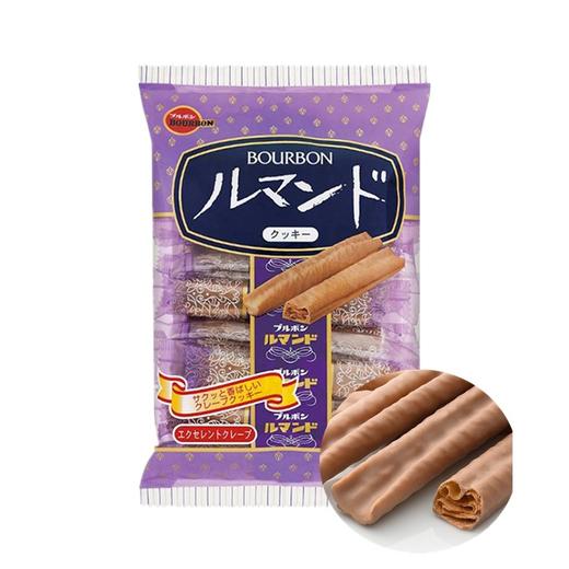 日本进口 Bourbon波路梦可可奶油味曲奇饼干棒零食 88g（12根）（335855） 商品图1