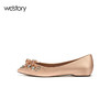 westory尖头平底鞋女时尚潮流女鞋珍珠浅口单鞋W281E50261 商品缩略图2