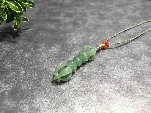 【御珠宫坊】碧玉金刚杵挂件 商品图1