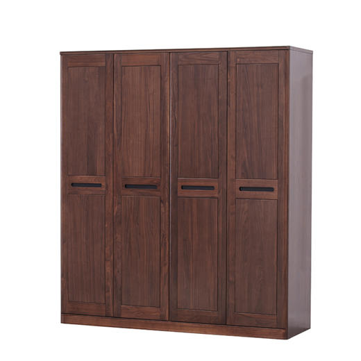 【现代实木风-NJT1401-180C03衣柜】现代实木/现代简约/卧室/北美黑胡桃/实木衣柜 商品图3