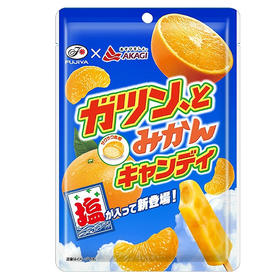 日本进口 FUJIYA福吉屋 蜜柑味盐糖 80g（120799）