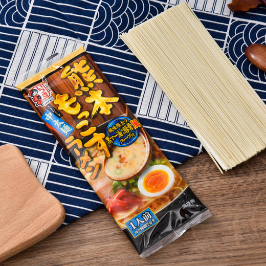 日本进口豚骨拉面条五木熊本黑麻油味拉面非油炸 104g（014370） 商品图0