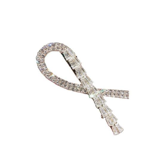 【韩版水钻水晶锆石创意鸭夹刘海碎发发卡】侧边夹ins简约发饰女发夹 商品图1