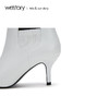 westory2018年秋冬新款短靴皮面切尔西尖头女鞋高跟鞋W284S80021 商品缩略图4