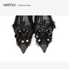 westory浅口单鞋舒适低跟水钻圆扣女鞋W283E70521 商品缩略图4