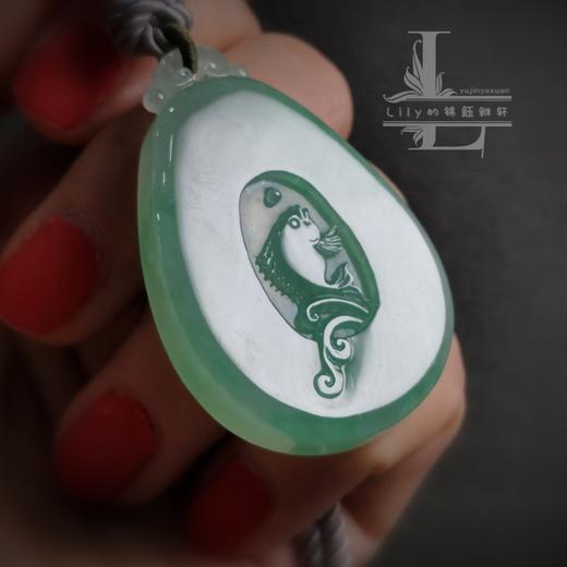 “如鱼得水”水滴型翡翠挂件 商品图1