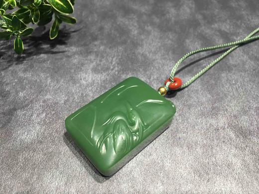 【御珠宫坊·传承系列】碧玉一鹭连科牌 商品图2