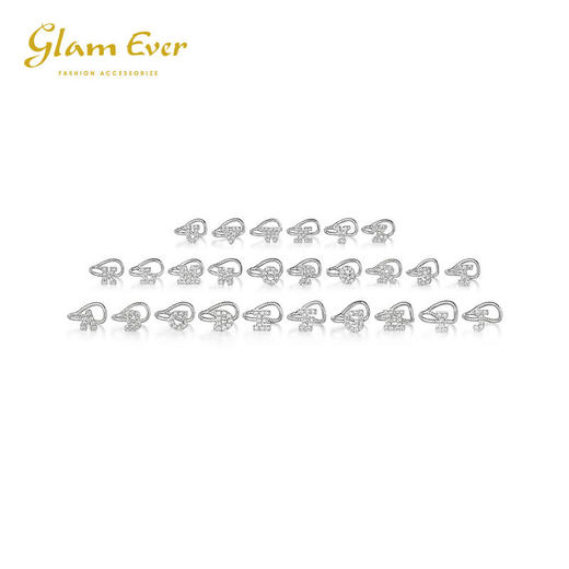 【已下架】积分换购 | GlamEver 全钻字母耳骨夹无耳洞耳饰1个.潮快闪 [福利品] 商品图3